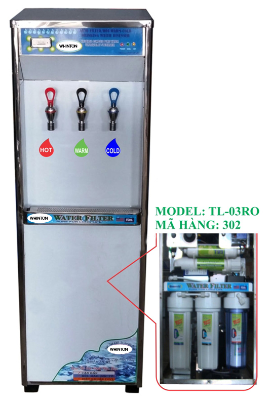 M&aacute;y lọc nước uống trực tiếp 3 v&ograve;i  N&oacute;ng - Lạnh - Nguội